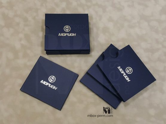 заказать изготовление картонных футляров с логотипом для дисков