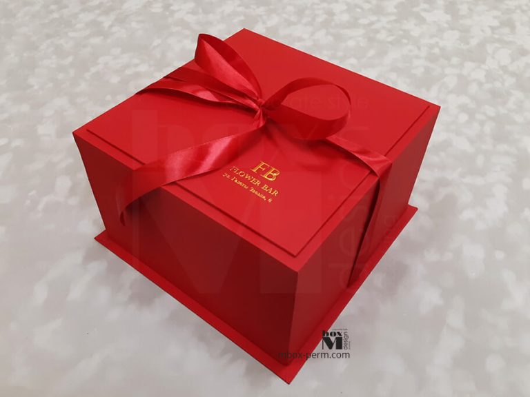 заказать изготовление подарочной коробки для букета цветов