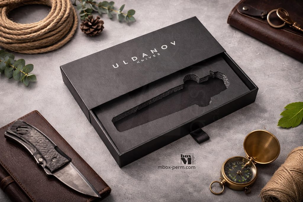 Выдвижная коробка-пенал для ножей производства компании M-BOX